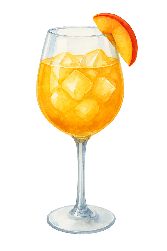 Peach Spritz Illustration