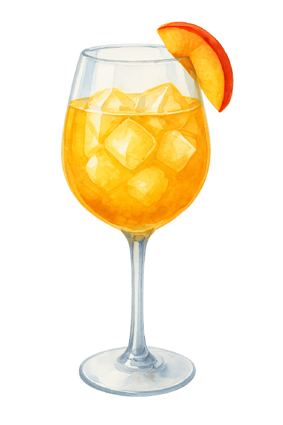 Peach Spritz Illustration